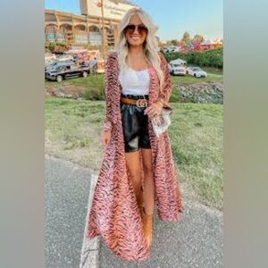 Buddy Love Alix Madi Length Duster/Kimono in Siberian Tiger, M/L